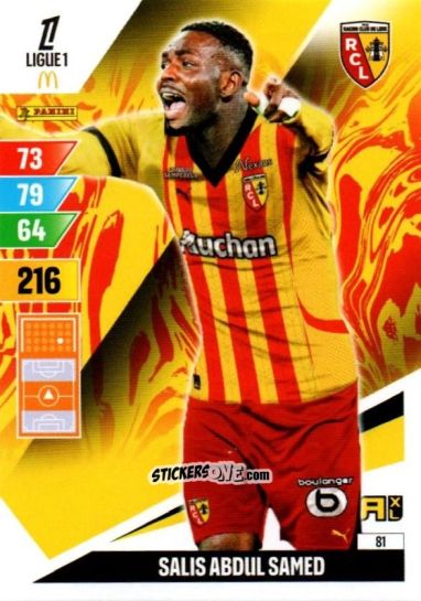 Sticker Salis Abdul Samed - Ligue 1 2024-2025. Adrenalyn XL n. 81 - Panini