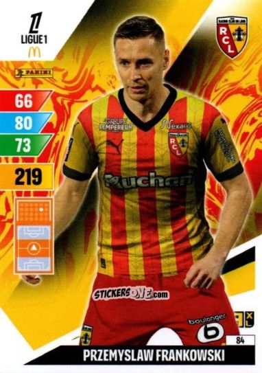 Sticker Przemyslaw Frankowski - Ligue 1 2024-2025. Adrenalyn XL n. 84 - Panini