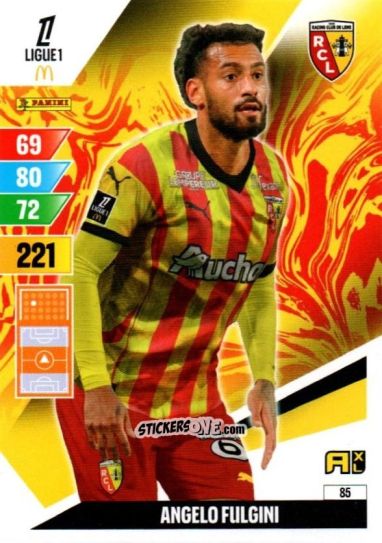 Sticker Angelo Fulgini - Ligue 1 2024-2025. Adrenalyn XL n. 85 - Panini