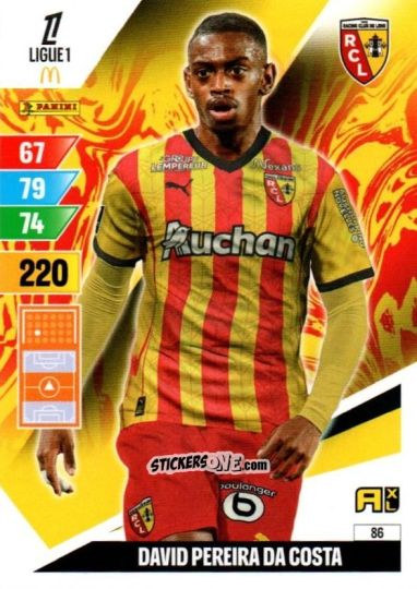 Sticker David Pereira da Costa - Ligue 1 2024-2025. Adrenalyn XL n. 86 - Panini