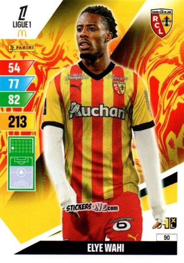 Sticker Elye Wahi - Ligue 1 2024-2025. Adrenalyn XL n. 90 - Panini