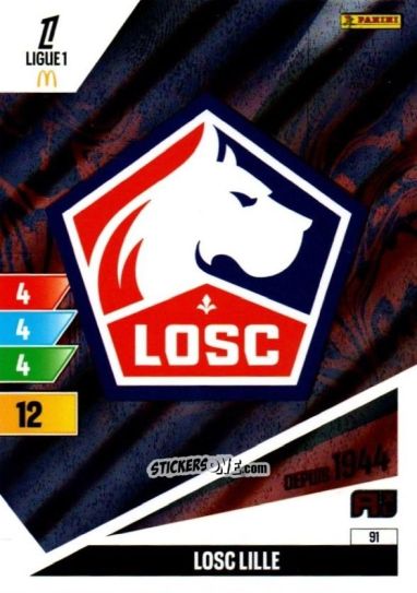Sticker Ecusson - Ligue 1 2024-2025. Adrenalyn XL n. 91 - Panini