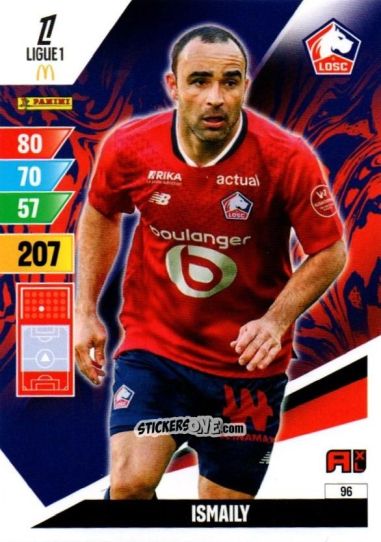 Sticker Ismaily - Ligue 1 2024-2025. Adrenalyn XL n. 96 - Panini