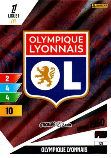 Sticker Ecusson - Ligue 1 2024-2025. Adrenalyn XL n. 109 - Panini