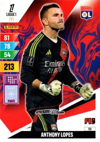 Sticker Anthony Lopes - Ligue 1 2024-2025. Adrenalyn XL n. 110 - Panini