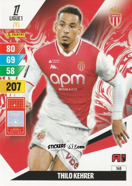 Cromo Thilo Kehrer - Ligue 1 2024-2025. Adrenalyn XL n. 149 - Panini