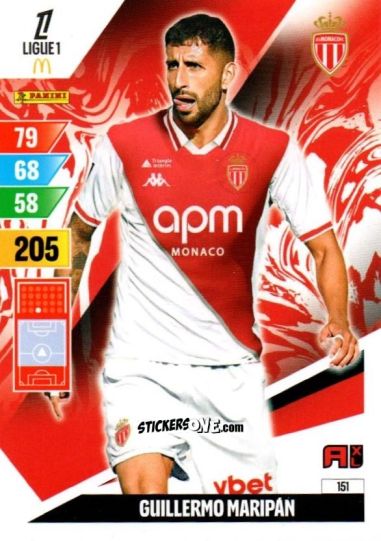 Sticker Maripan - Ligue 1 2024-2025. Adrenalyn XL n. 151 - Panini