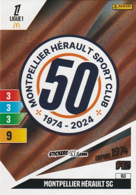 Figurina Ecusson - Ligue 1 2024-2025. Adrenalyn XL n. 163 - Panini