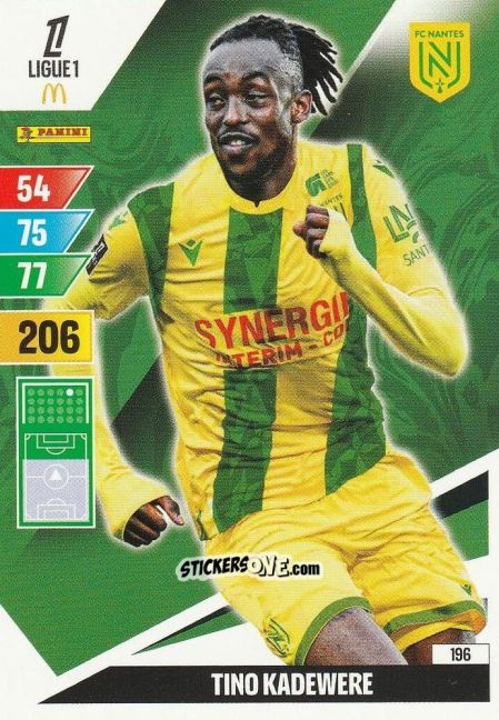 Sticker Tino Kadewere - Ligue 1 2024-2025. Adrenalyn XL n. 196 - Panini