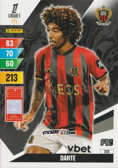 Sticker Dante - Ligue 1 2024-2025. Adrenalyn XL n. 203 - Panini