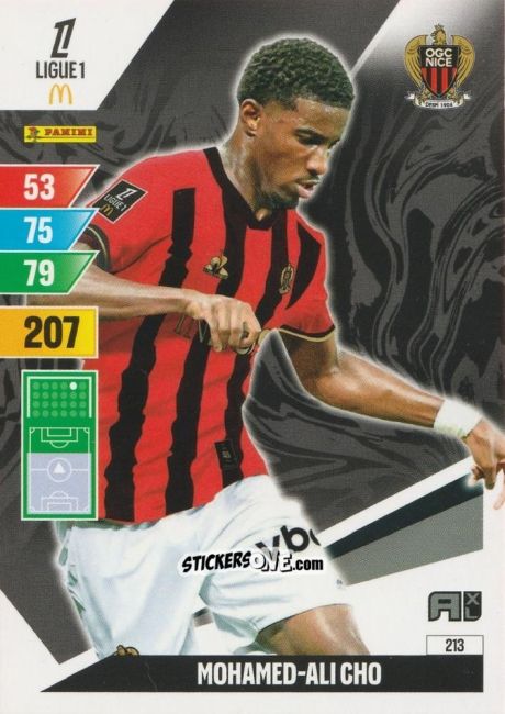 Sticker Mohamed-Ali Cho - Ligue 1 2024-2025. Adrenalyn XL n. 213 - Panini