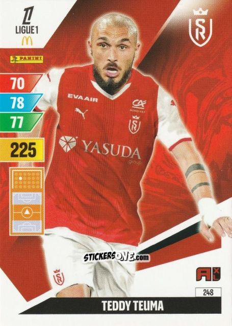 Sticker Teddy Teuma - Ligue 1 2024-2025. Adrenalyn XL n. 248 - Panini