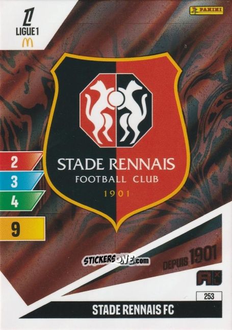 Sticker Ecusson - Ligue 1 2024-2025. Adrenalyn XL n. 253 - Panini