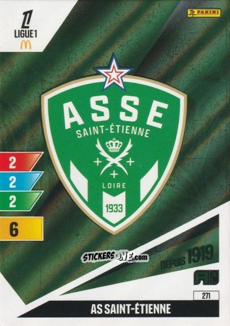 Sticker Ecusson - Ligue 1 2024-2025. Adrenalyn XL n. 271 - Panini