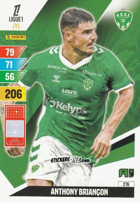 Sticker Anthony Briançon - Ligue 1 2024-2025. Adrenalyn XL n. 276 - Panini