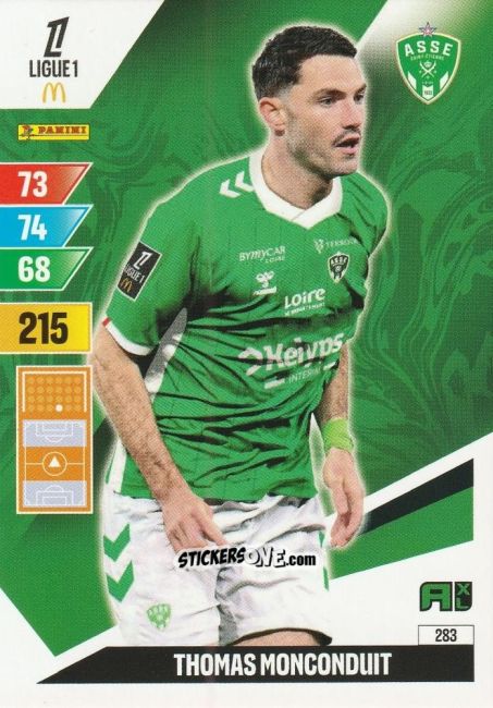 Cromo Thomas Monconduit - Ligue 1 2024-2025. Adrenalyn XL n. 283 - Panini
