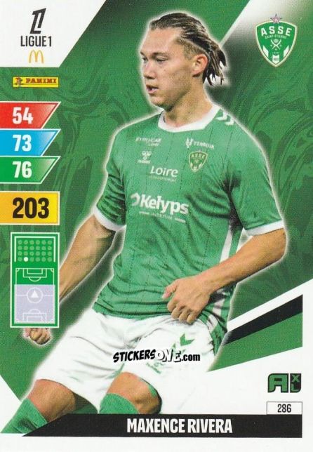 Sticker Maxence Rivera - Ligue 1 2024-2025. Adrenalyn XL n. 286 - Panini