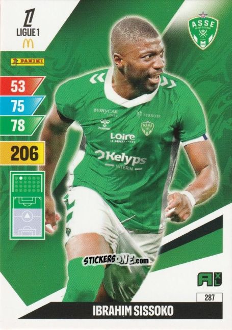 Sticker Ibrahim Sissoko - Ligue 1 2024-2025. Adrenalyn XL n. 287 - Panini