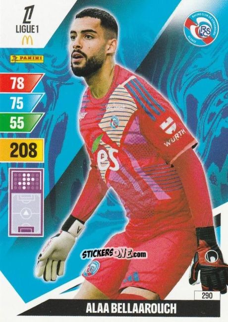 Sticker Alaa Bellaarouch - Ligue 1 2024-2025. Adrenalyn XL n. 290 - Panini