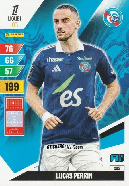 Sticker Lucas Perrin - Ligue 1 2024-2025. Adrenalyn XL n. 295 - Panini