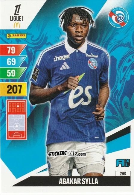 Sticker Abakar Sylla - Ligue 1 2024-2025. Adrenalyn XL n. 298 - Panini