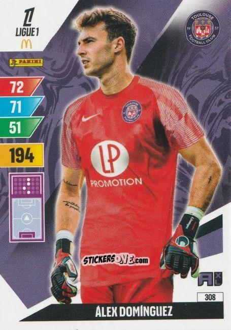 Sticker Alex Dominguez - Ligue 1 2024-2025. Adrenalyn XL n. 308 - Panini