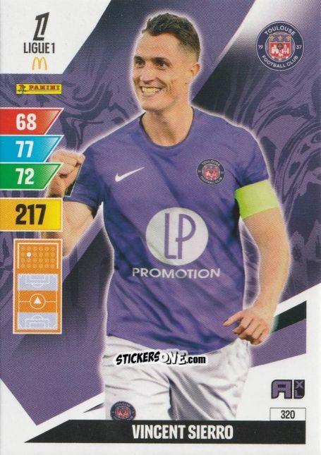Figurina Vincent Sierro - Ligue 1 2024-2025. Adrenalyn XL n. 320 - Panini