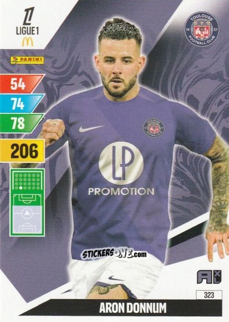 Figurina Aron Donnum - Ligue 1 2024-2025. Adrenalyn XL n. 323 - Panini