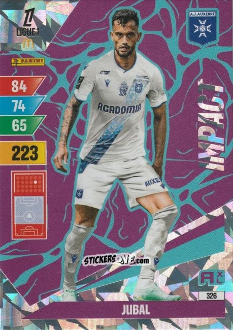 Sticker Jubal Jr - Ligue 1 2024-2025. Adrenalyn XL n. 326 - Panini