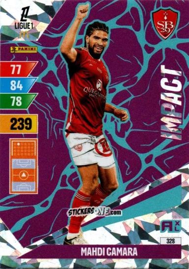 Sticker Mahdi Camara - Ligue 1 2024-2025. Adrenalyn XL n. 328 - Panini