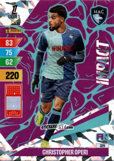 Sticker Christopher Operi - Ligue 1 2024-2025. Adrenalyn XL n. 329 - Panini