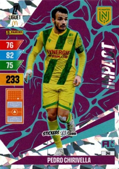 Figurina Pedro Chirivella - Ligue 1 2024-2025. Adrenalyn XL n. 341 - Panini