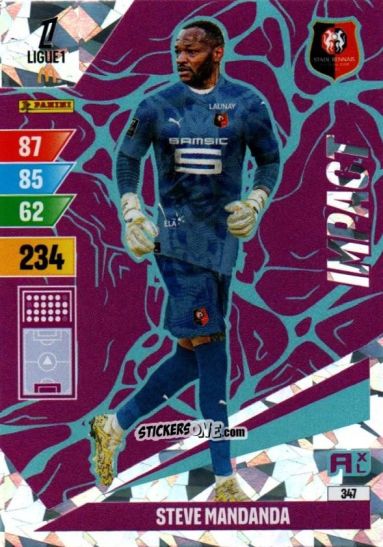 Sticker Steve Mandanda - Ligue 1 2024-2025. Adrenalyn XL n. 347 - Panini