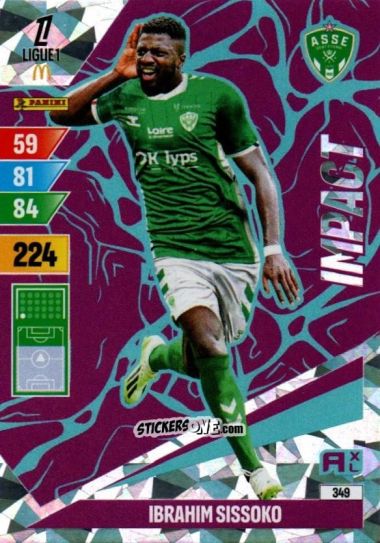 Sticker Ibrahim Sissoko - Ligue 1 2024-2025. Adrenalyn XL n. 349 - Panini