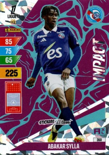 Sticker Abakar Sylla - Ligue 1 2024-2025. Adrenalyn XL n. 350 - Panini