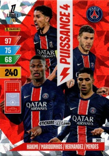 Sticker Paris Saint-Germain - Ligue 1 2024-2025. Adrenalyn XL n. 360 - Panini