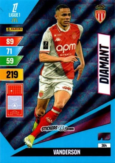 Cromo Vanderson - Ligue 1 2024-2025. Adrenalyn XL n. 364 - Panini