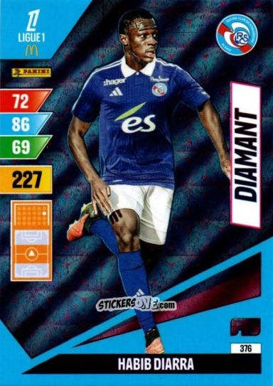 Sticker Habib Diarra - Ligue 1 2024-2025. Adrenalyn XL n. 376 - Panini
