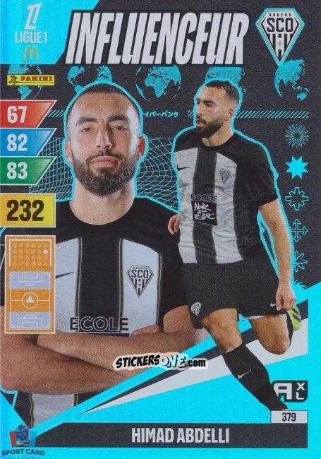 Sticker Himad Abdelli - Ligue 1 2024-2025. Adrenalyn XL n. 379 - Panini