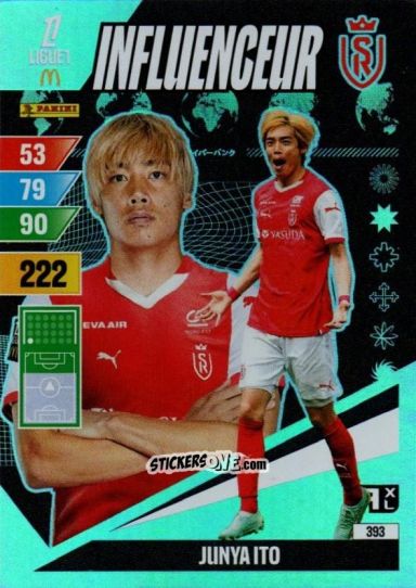 Sticker Junya Ito - Ligue 1 2024-2025. Adrenalyn XL n. 393 - Panini