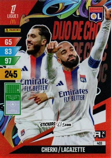 Cromo Cherki / Lacazette