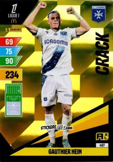 Sticker Gauthier Hein - Ligue 1 2024-2025. Adrenalyn XL n. 407 - Panini