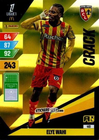 Sticker Elye Wahi - Ligue 1 2024-2025. Adrenalyn XL n. 410 - Panini