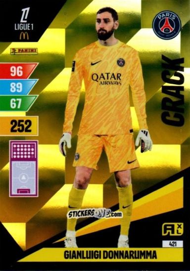 Cromo Gianluigi Donnarumma - Ligue 1 2024-2025. Adrenalyn XL n. 421 - Panini