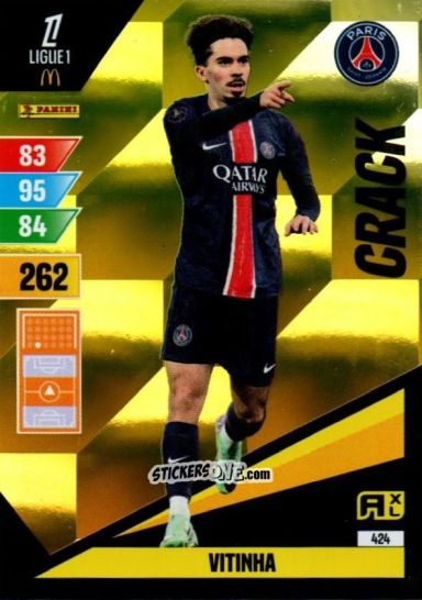 Cromo Vitinha - Ligue 1 2024-2025. Adrenalyn XL n. 424 - Panini