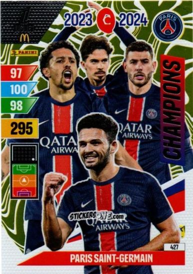Sticker Paris Saint-Germain - Ligue 1 2024-2025. Adrenalyn XL n. 427 - Panini