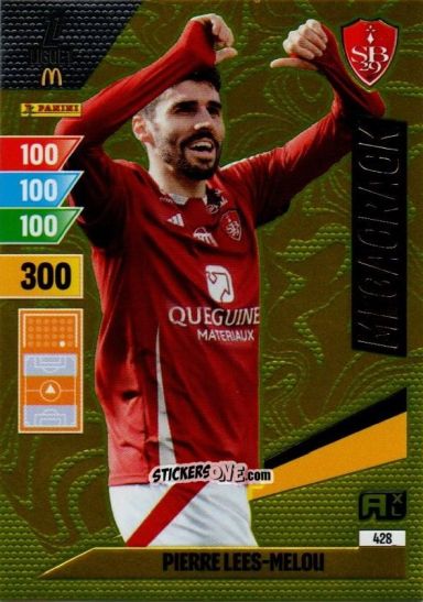 Sticker Pierre-Lees Melou - Ligue 1 2024-2025. Adrenalyn XL n. 428 - Panini