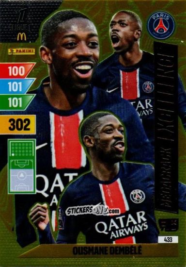 Sticker Card 433 - Ligue 1 2024-2025. Adrenalyn XL n. 433 - Panini