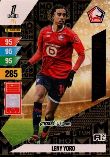 Sticker Leny Yoro - Ligue 1 2024-2025. Adrenalyn XL n. M-LY - Panini