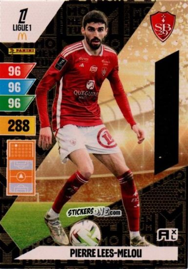 Sticker Pierre-Lees Melou - Ligue 1 2024-2025. Adrenalyn XL n. M-PLM - Panini
